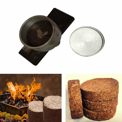 3" Inch Designer Cow Dung Diya Making Mold with Clutch(Type-Diya No.5)